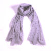 Light Grey, Grey and Silver Diamond Print Scarf