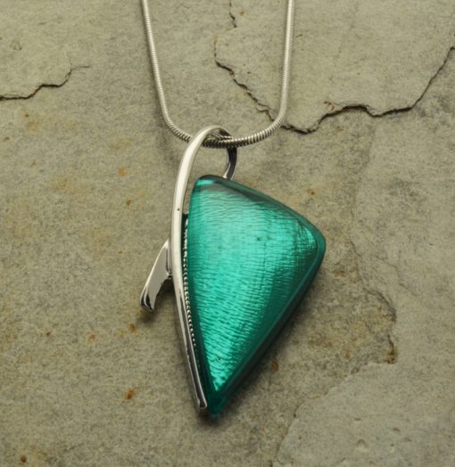 Emerald Green Arrow Shaped Pendant